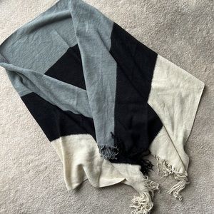 Donni Color-Block Knit Scarf